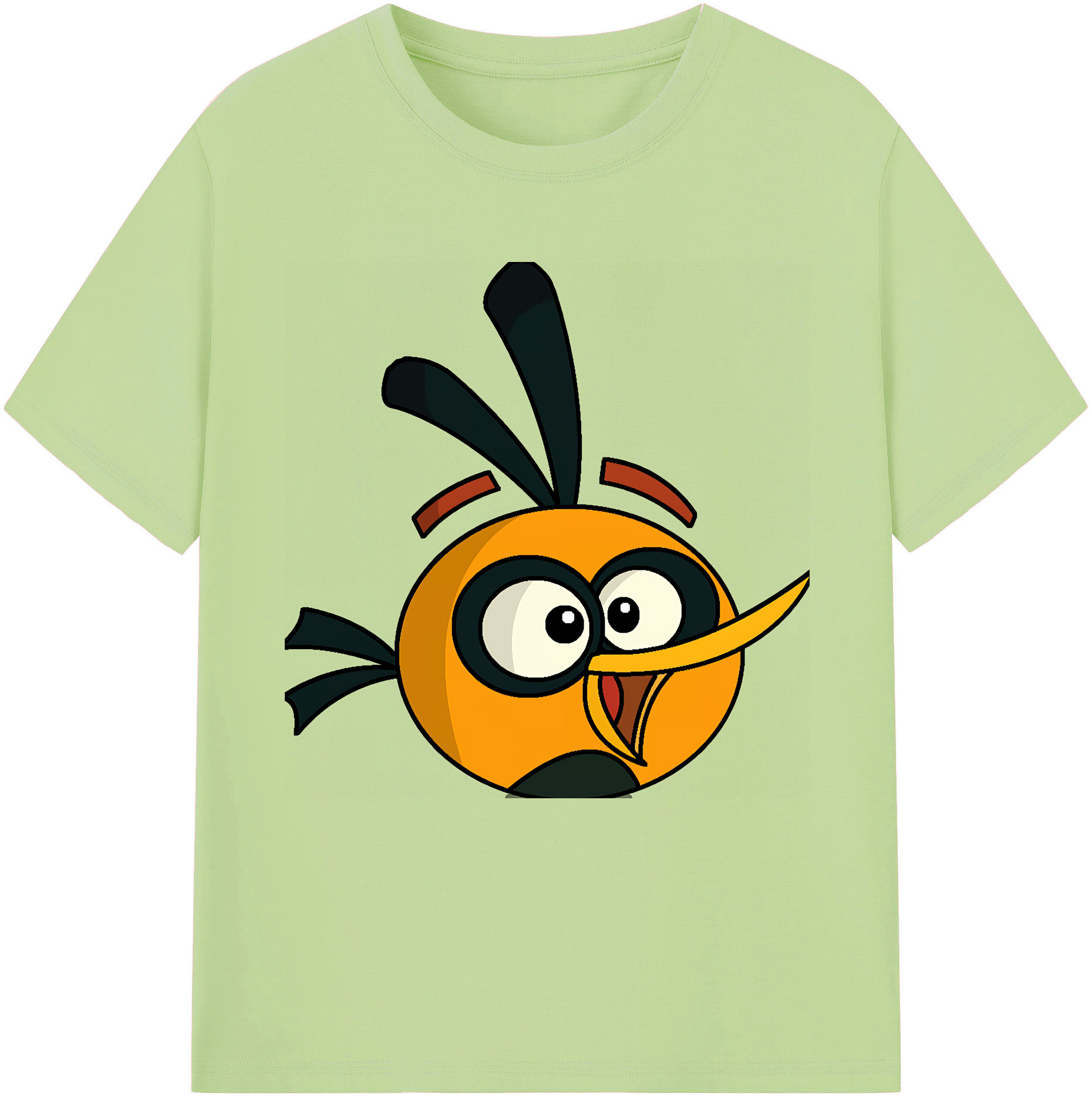 （画像用） Angry Birds アングリーバード 綿100％半袖Tシャツ（フロントプリント）
